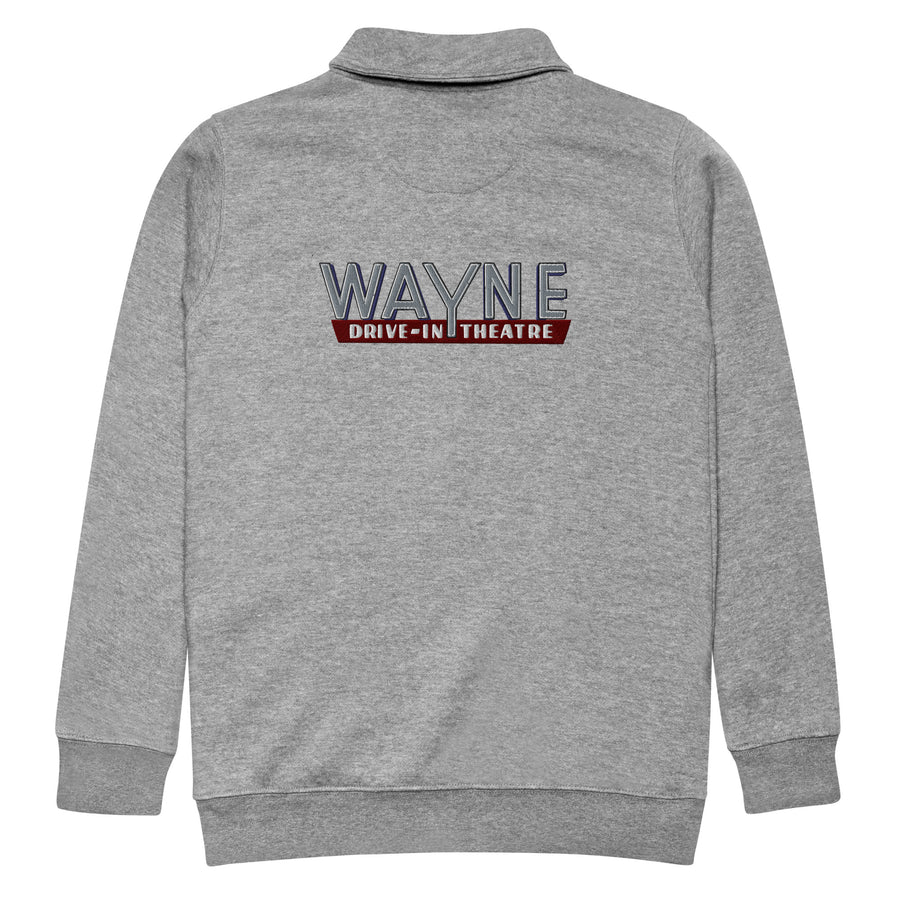 Wayne Drive-in embroidered pullover Quarter zip