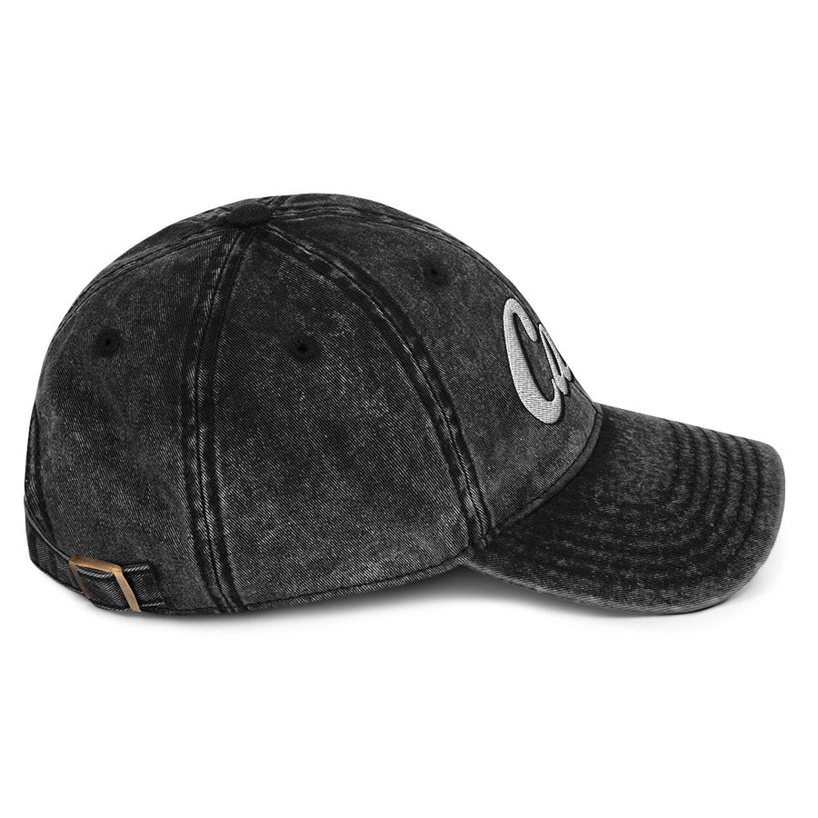 2025 Carini Script Embroidered Vintage Twill Cap
