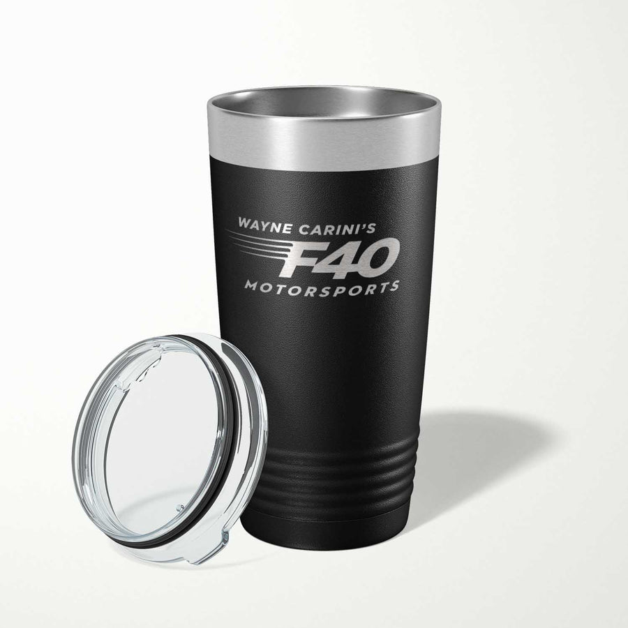 Bicchiere in acciaio inox isolato F40 Motorsports