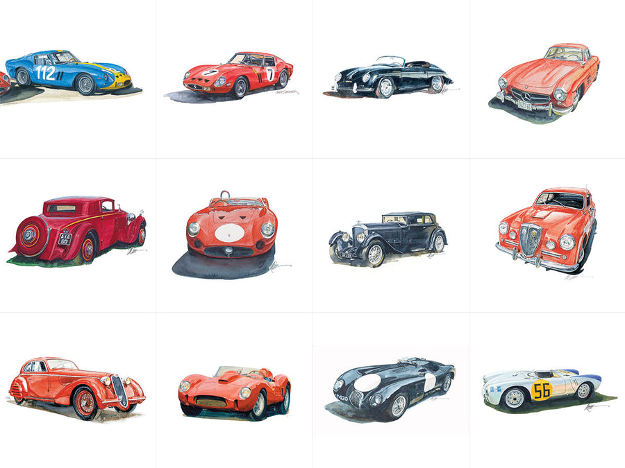 Chuck Queener's Automotive Portraits Card Set