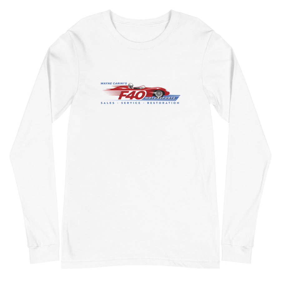 Official F40 Motorsports Long Sleeve Tee